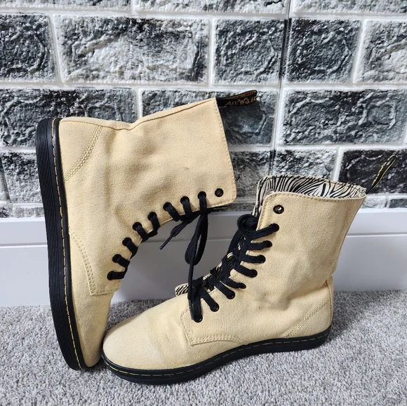 Dr Martens Stratford Women's Yellow Boots Size 9 - Picture 5 of 10